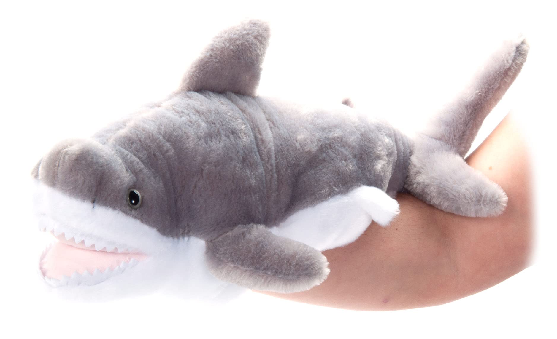 Amazon.com: The Petting Zoo Great White Shark Hand Puppet Stuffed